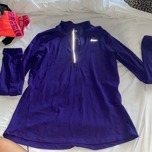 Nike running half zip